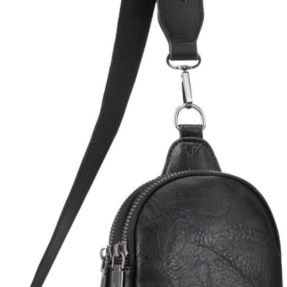 Handbags - Small Crossbody Sling Bag Vegan Leather Adjustable Compact Travel Gift